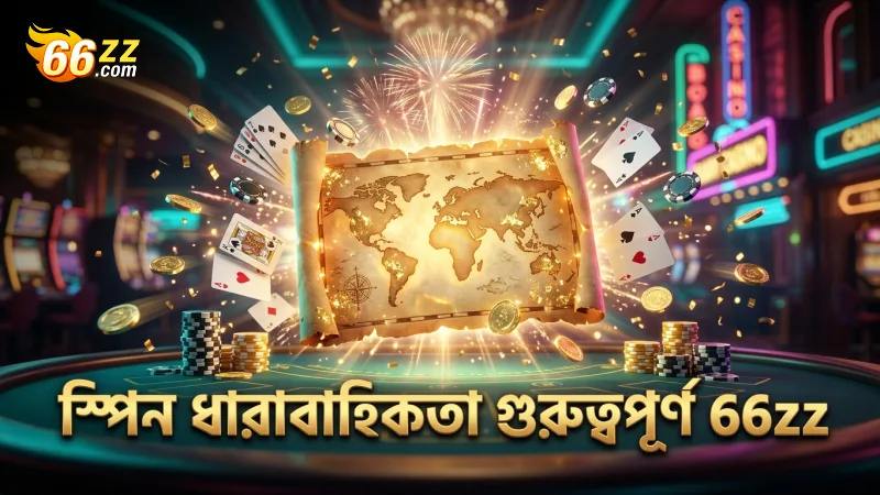 ট্রেজার ম্যাপ আনলক করতে স্পিনের ধারাবাহিকতা গুরুত্বপূর্ণ।