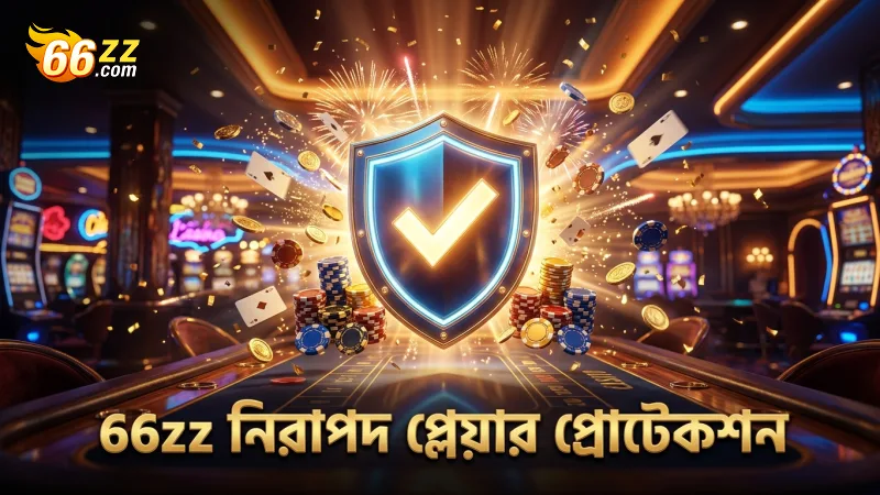 66zz প্ল্যাটফর্মে নিরাপদ ও স্বচ্ছ খেলার জন্য প্লেয়ার প্রোটেকশন।